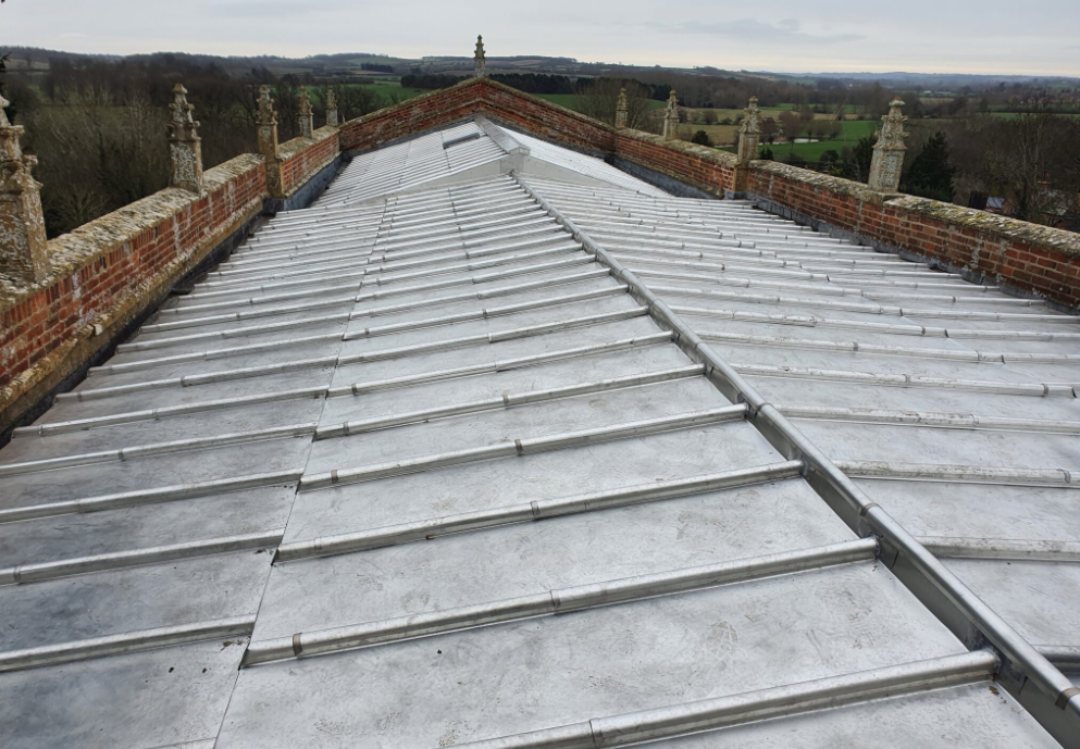 Lead roofing